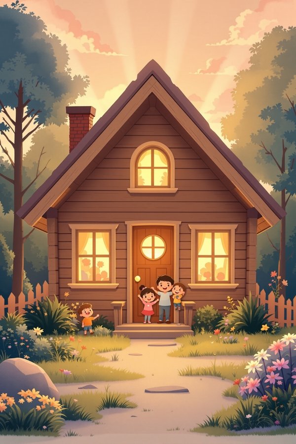 温暖的小屋 封面